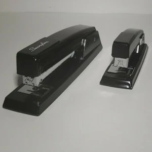 2 Swingline Desk Staplers, Model #711 & #747. Pre - owned, black.  - Picture 1 of 11