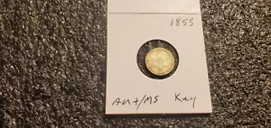 1855 3 Cent Silver Piece, Trime !! Key Date, High Grade !!! - Picture 1 of 10