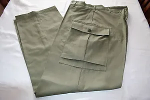 US AMERICAN ARMY GREEN HBT US TROUSERS WW2 REPO ALL SIZES - Picture 1 of 1