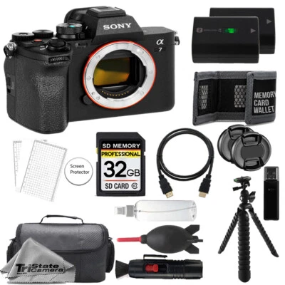 Sony a7 IV Mirrorless Camera + 32GB + Extra Battery+ Tripod- Accessory Kit - Image 1 of 4