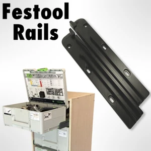 Festool Systainer3 Mounting Rails 1 Pair (Strong ABS) - Mounting Screws Included - Picture 1 of 8