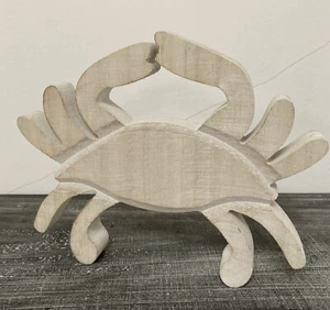 Holzkrabbe*Crab*Figur*Deko*Dekofigurl*Fisch*Krabbe - Picture 1 of 5