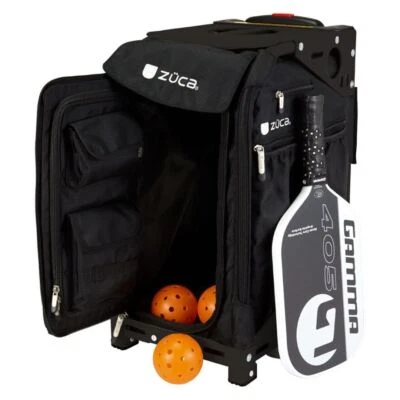 Bolsa de deporte Zuca Pro Rolling Pickleball Professional Tour negra con marco negro Foto 1 de 2