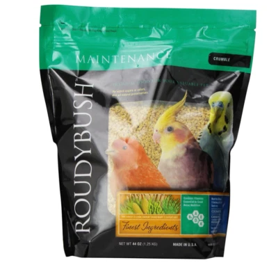 RoudyBush Daily Maintenance Bird Food, Crumbles, 44-Ounce, 2.75 lb (244CRDM)