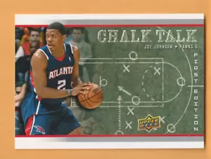 Joe Johnson Atlanta Hawks 2008-09 Upper Deck Prima Edizione Chalk Talk 8P - Foto 1 di 2