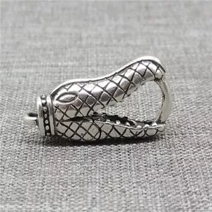 925 Sterling Silver Crocodile Lobster Clasp for Bracelet Necklace - Picture 1 of 6
