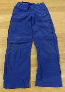 Gymboree~Boys 7~Warm Jersey Lined Pants~Blue~Elastic Drawstring Waist~Cotton - Picture 1 of 9