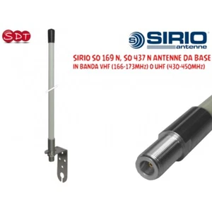 SIRIO SO 169 N, SO 437 N ANTENNE BASE IN BANDA VHF (166-173MHz) O UHF (430-450Mh - Zdjęcie 1 z 9