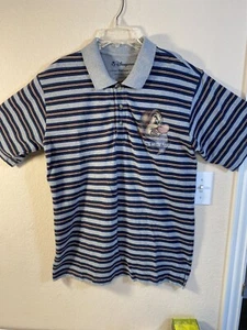 GRUMPY Mens Short Sleeve Polo Rugby Shirt DISNEY Store World M Gray Red Blue - Bild 1 von 5