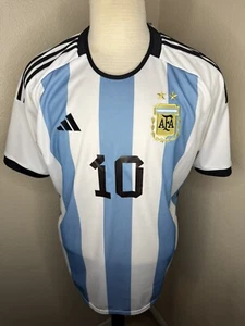 New 2022 Adidas Argentina Aeroready Authentic Lionel Messi Home Jersey HF2158 - Picture 1 of 6