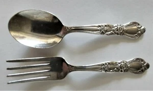 Heritage Silverplate 1953 International Silber Baby Gabel und Löffel Set - Bild 1 von 5