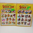 2 Packs Vtg Fluffy and Puffy Stick Ons Stickers Bears Three Dimensional New 