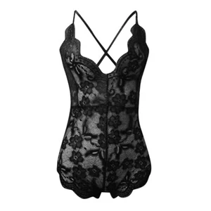 Mujeres Moda Bobysuit Lencería Juego de rol Lencería Sexy Mujeres Disfraces Rojo a cuadros - Imagen 1 de 48