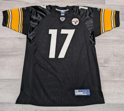 复古锐步正品钢人队华莱士主场球衣男式 50 码 — 第 1/4 张图片