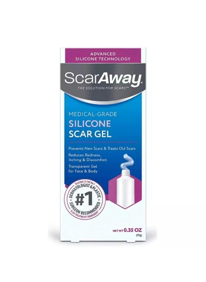 Gel cicatriz de silicona de grado médico ScarAway disminuye cicatrices nuevas y antiguas 0,35 OZ Foto 1 de 1