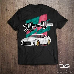 Nissan GTR R35 Legends Funny Novelty Drift Motorsport JDM DUB Euro Car T-Shirt - Picture 1 of 2