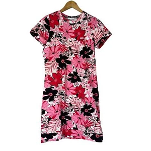 A479750 JUICY COUTURE Baby French Terry Lounge T-Shirt Dress Psych Floral S - Picture 1 of 6