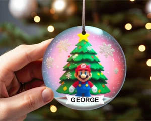 Adorno Personalizado Navidad Super Mario Adorno Personalizado Árbol Decoración Regalo - Imagen 1 de 3