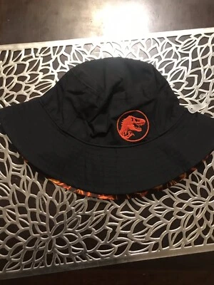 Gymboree Парк Юрского периода Двусторонняя Ведро Шляпа от Солнца 4/5 T Динозавры, Летняя Шляпа - Изображение 1 из 3