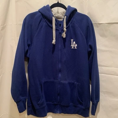 Women's Los Angeles Dodgers Antigua Royal Victory Full-Zip Hoodie - Image 1 of 4