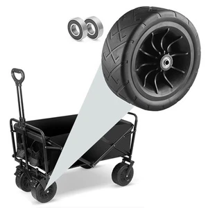 Reliable PU Replacement Wheel for All Terrain Wagon Cart Built for Longevity - Picture 1 of 42
