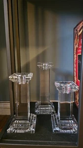 Royal ltd. Kerzenständer, 24% Bleikristall, Tschechisch (3er Set) Stufenfuß - Bild 1 von 5