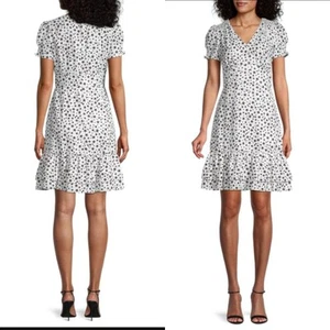 Vestido Karl Lagerfeld Paris Estampado de Estrellas Cintura Imperio Talla 10 - Imagen 1 de 10