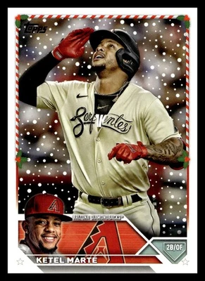2023 Topps Holiday  #H77 Ketel Marte Arizona Diamondbacks Baseball Card - Image 1 of 2