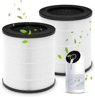 (2 pack) M02 Replacement Filter Only Compatible MOOKA M02 Air Purifier, 3-in-1 - Image 1 of 4