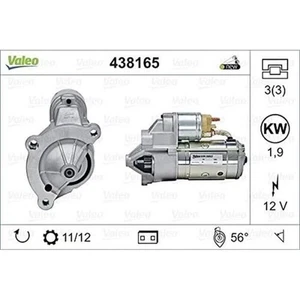 Démarreur - VALEO - 438165 - DEM-ORIGINS-PSA-Picass/C5/C8/Ju - 3276424381651 - Photo 1/1
