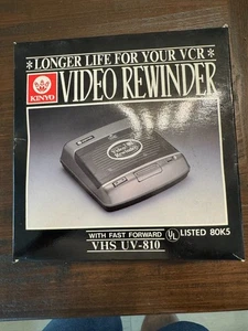 Kinyo VHS Tape 2-Way Rewinder Model UV-810 Cassette NEW In Box - Picture 1 of 6