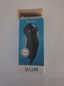 Nintendo WII / Wii U OEM Nunchuck Controller Schwarz NEU OVP - Bild 1 von 7
