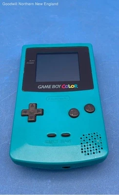 Consola de videojuegos portátil Game Boy color modelo CGB-001 azul verdoso - probada Foto 1 de 4