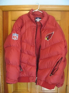 Arizona Cardinals Reebok Authentic Sideline Puffer Jacket Size XL NFL On Field - Picture 1 of 13