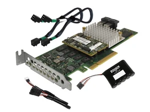 Fujitsu D3216-B33 GS3 EP420i 12Gb PCle x8 RAID Controller +BBU +2x SAS Cable LP - Picture 1 of 7