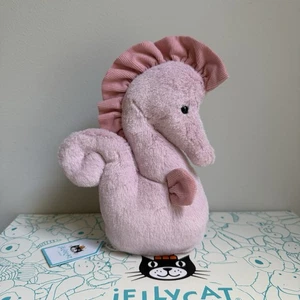 Retired ✨ Jellycat Sienna Seahorse Small NWT Plush 7”  + Dust Bag - Picture 1 of 14