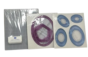 MEMORIAS CREATIVAS Lote Ovalado Hexágono Patrones Pentágono Estera de Corte Hoja Cartucho - Imagen 1 de 6