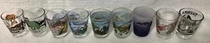 9 State Shot Glasses Souvenirs 2 Montana 3 Washington 3 West Virginia 1 Wyoming - Picture 1 of 4