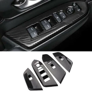 Carbon Fiber 4X Window Switch Panel Cover Trim For Honda CR-V CRV 2017-2022 - Imagen 1 de 8