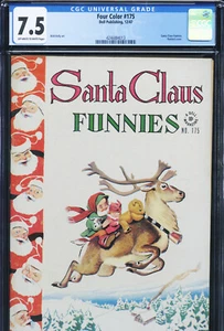 CUATRO COLORES 175 - Santa Claus Funnies - CGC-7.5, OW-W - Dell - Kelly - Edad de Oro - Imagen 1 de 3