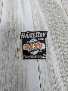 NFL Gameday 2001 Super Bowl XXXV Playstation 2 Metall Pin Button Raven Vs Giants - Bild 1 von 3