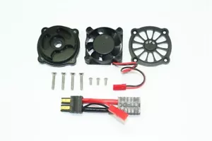 GPM Black Aluminum Motor Heatsink Cooling Fan Traxxas Unlimited Desert Racer UDR - Picture 1 of 2