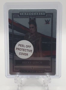 Becky Lynch 2022 Panini Impeccable WWE Stainless Stars Metal Card 68/99 Raw - Picture 1 of 2