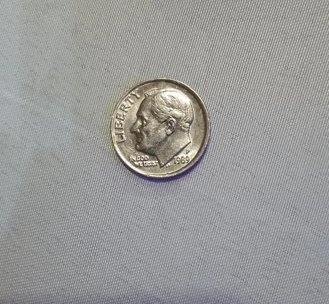 1989 P Roosevelt Dime Excellent Condition Cover