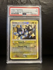 Pokemon POP Series 8 Luxio Cracked Ice PSA 7 Near Mint - Picture 1 of 2