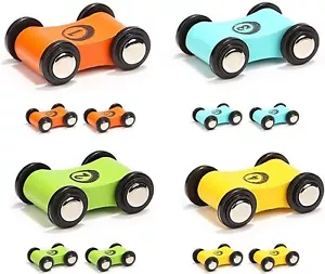 TOP BRIGHT Wooden Car Ramp Race Track Toy Toddler Car Playset Replacement Car... - Picture 1 of 2