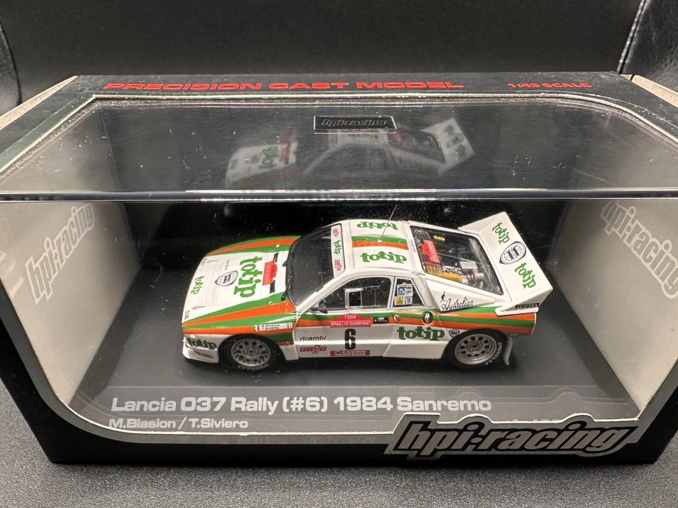 HPI 1/43 RACING 959 LANCIA 037 RALLY #6 SANREMO 1984 M.BIASION - T.SIVIERO - Immagine 1 di 4