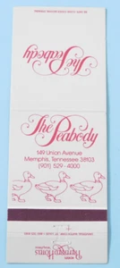 THE PEABODY MATCHBOOK COVER * MEMPHIS, TENNESSEE - Picture 1 of 3