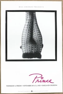 PRINCE Live At Oakland Coliseum Vintage Original 1988 1st Print Concert Poster - Picture 1 of 1