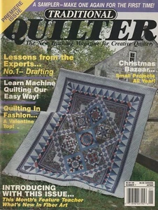 Traditional Quilter Volume 1 Number 1 February 1989 Premier Issue - Picture 1 of 1